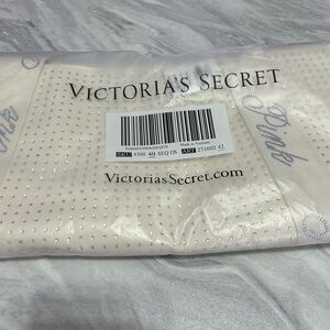 Victoria's Secret Cream Bling Tote with Silver Accents